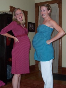 My preggo wife and her preggo sister - must be something in the water!